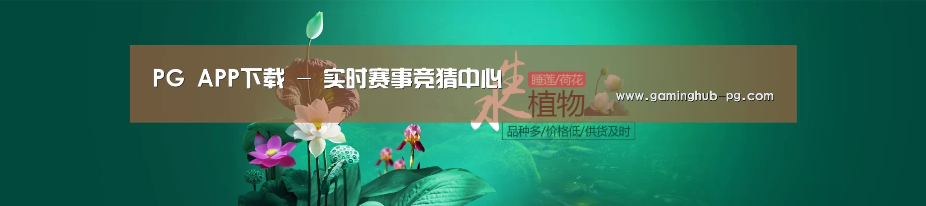 鲜花水草花卉网站模板
