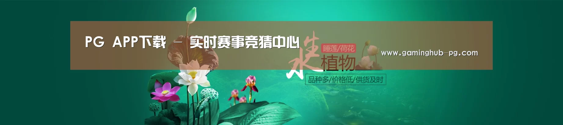 鲜花水草花卉网站模板